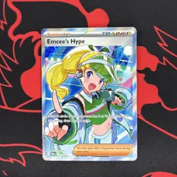 Pokemon TCG Trainer Emcee's Hype Ultra Rare Holo Card 220/182 CO29 - Image 1