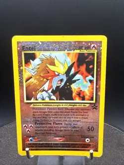 Pokemon Card Entei #34 Black Star WOTC Movie Black Star Promo Reverse Holo - Image 2