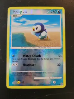 Pokemon TCG Card 2008 Majestic Dawn - Piplup 71/100 Reverse Holo - Image 1