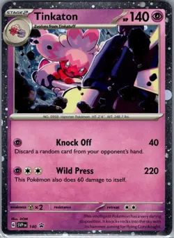 Tinkaton - (Cosmo Holo) SVP 140 Holo Scarlet & Violet Promo - Pokemon Card - NM - Image 1