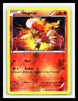 💥 MAGMAR - 16/83 - XY GENERATIONS - Reverse Holo - Pokemon Card - Image 1