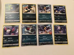 Lot Of 8 Murkrow and Honchkrow Pokemon Cards - Image 1