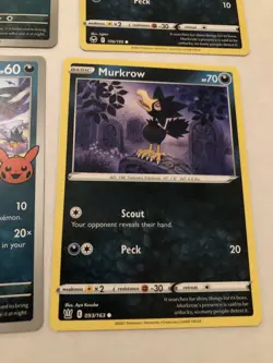Lot Of 8 Murkrow and Honchkrow Pokemon Cards - Image 5