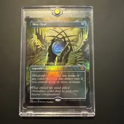 MTG Mox Opal Double Masters #362 Borderless Foil Card Magic the Gathering - Image 1