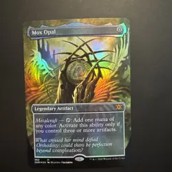 MTG Mox Opal Double Masters #362 Borderless Foil Card Magic the Gathering - Image 3