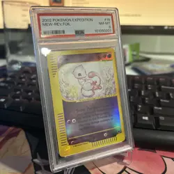 Pokemon EXPEDITION MEW 19/165 REVERSE HOLO FOIL CARD PSA 8 NM-MT - Image 2