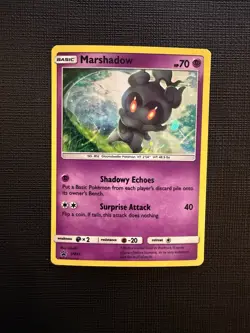 Marshadow SM93 Sun & Moon Black Star Promo Holo Pokemon Card NM - Image 1