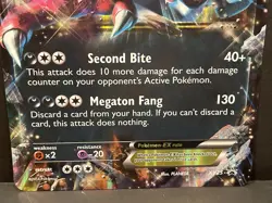 Pokemon EX, Krookodile EX, Jumbo Playing Card (Dated 2014) Excellent Condition - Image 3