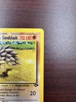 Pokemon TCG Brock's Sandslash Gym Challenge Uncommon Card 36/132 1st Edition LP+ - Image 4