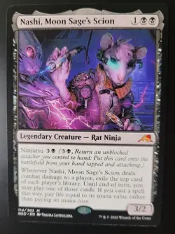 Nashi, Moon Sage's Scion 114 MTG Kamigawa: Neon Dynasty (NEO) Mythic NM - Image 1