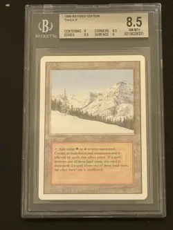 1994 Magic Taiga Dual Lands Revised Edition BGS 8.5 - Image 1