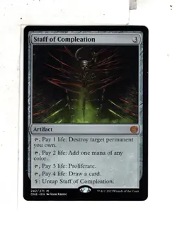 MTG SkeenAB Staff of Compleation from ONE. NM. - Image 1