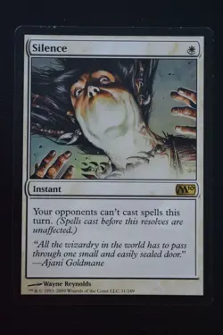 Magic The Gathering MTG SILENCE Magic 2010 LP Lightly Played - Image 1