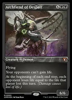 Mint/Near-Mint, English - 1 x MTG Archfiend of Despair - Foil Etched Commander M - Image 1