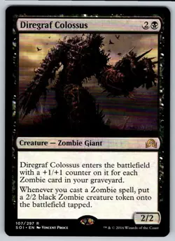 2016 Shadows over Innistrad Diregraf Colossus Rare #107 - Image 1