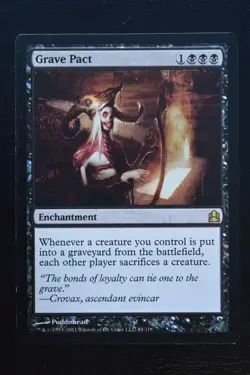 Magic The Gathering MTG GRAVE PACT Commander LP Lightly Played - Image 1