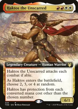 Haktos the Unscarred - EXTENDED ART (Near Mint NM) MTG Magic - Theros - Image 1