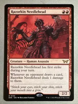 MTG / Razorkin Needlehead / DSK / #153 / Regular / Rare / NM - Image 1