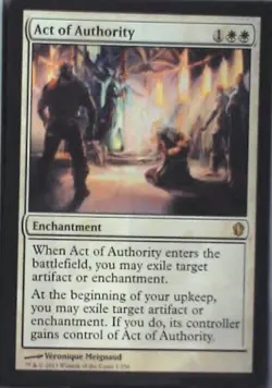 Act of Authority - Commander 2013: #1, Magic: The Gathering Lp C283 - Image 1
