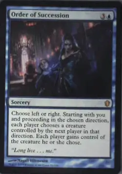 Order of Succession - Commander 2013: #52, Magic: The Gathering Lp C283 - Image 1