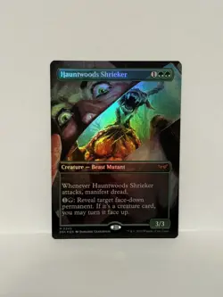 Foil Hauntwoods Shrieker (Borderless) M Duskmourn: House of Horror 349 NM - Image 1