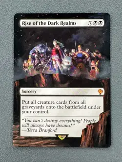 Rise of the Dark Realms 283 MTG Final Fantasy Commander Hand Painted Altered Art - Image 1