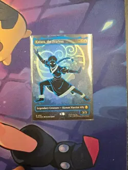 Magic The Gathering Avatar The Last Airbender Katara, the Fearless Neon Ink Foil - Image 1