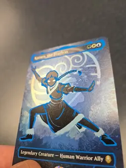 Magic The Gathering Avatar The Last Airbender Katara, the Fearless Neon Ink Foil - Image 2