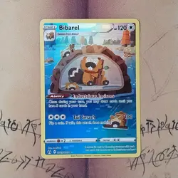 Bibarel GG25/GG70 Crown Zenith Galarian Gallery Holo NM Pokemon Card English - Image 1