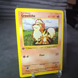 Pokemon Base Set Shadowless 1st Edition Uncommon: Growlithe 28/102 NM-LP - Image 3