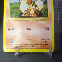 Pokemon Base Set Shadowless 1st Edition Uncommon: Growlithe 28/102 NM-LP - Image 4