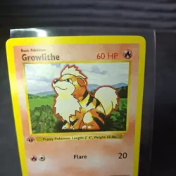 Pokemon Base Set Shadowless 1st Edition Uncommon: Growlithe 28/102 NM-LP - Image 5