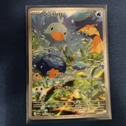 Pokemon TCG White Flare IR Ducklett Card 109/086 Scarlett & Violet English NM - Image 1
