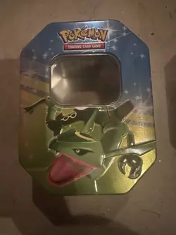 POKEMON TCG RAYQUAZA 2009 TIN-NO CARDS - Image 1
