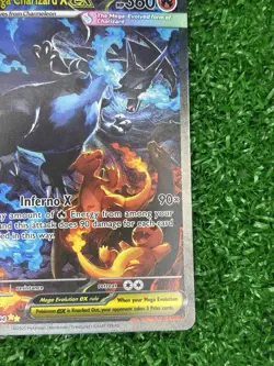 2025 Pokemon Phantasmal Flames Mega Charizard X EX 125/094 Full Art English - Image 5