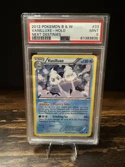 PSA 9 Vanilluxe Holo 33/99 - Black & White Next Destinies Pokemon - Image 1