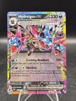 Pokemon TCG Hydreigon ex 119/191 Sv08 Surging Sparks Double Rare Holo NM - Image 1