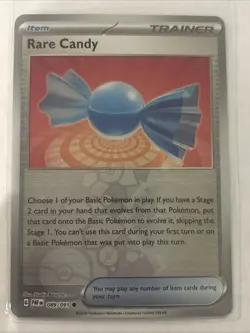 Rare Candy 089/091 Paladean Fates Pokemon TCG Reverse Holo Mint - Image 1