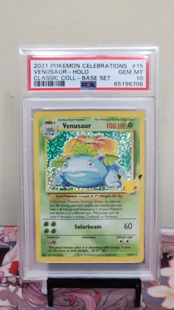 2021 POKEMON CELEBRATIONS CLASSIC COLLECTION #15 VENUSAUR-HOLO - PSA 10 - Image 1