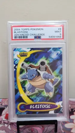 2004 TOPPS POKEMON ADVANCED CHALLENGE #8 BLASTOISE ADVANCED CHALLENGE - PSA 9 - Image 1