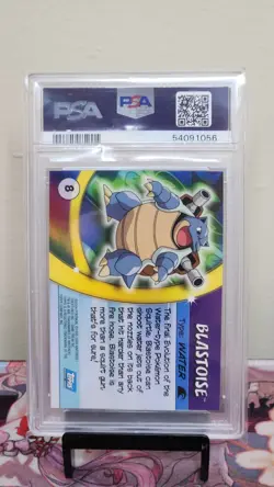 2004 TOPPS POKEMON ADVANCED CHALLENGE #8 BLASTOISE ADVANCED CHALLENGE - PSA 9 - Image 2