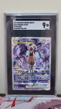 2023 POKEMON CROWN ZENITH - GG43 - ZERAORA VSTAR GALARIAN GALLERY - SGC 9 - Image 1