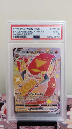 2021 POKEMON SWORD & SHIELD SHINING FATES #SV109 FA/CENTISKORCH VMAX - PSA 9 - Image 1