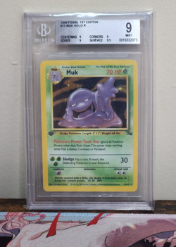 1999 POKEMON FOSSIL - 13/62 - MUK HOLO FIRST EDITION - BGS 9 - Image 1