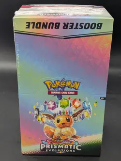 Pokemon SV8.5 Prismatic Evolutions Sealed Booster Bundle Display Case - Image 1