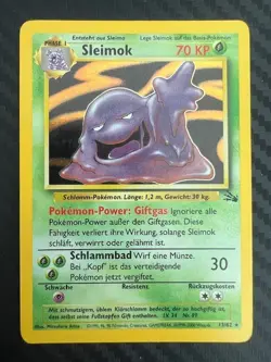 Pokemon TCG Sleimok (Muk) Fossil 13/62 Holo Rare German US Seller MP - Image 1