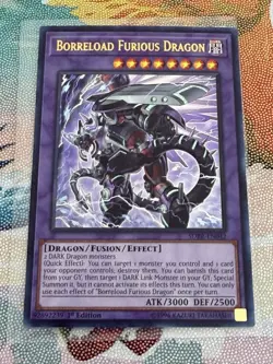 Yugioh SDRR-EN042 Borreload Furious Dragon - Ultra Rare 1st Edition - Image 1