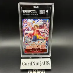 TAG MINT 9 (926) Monkey D Luffy ST10-006 Promo Full Art ONE PIECE DAY 2024 Japan - Image 1