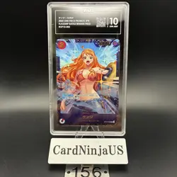TAG GEM MINT 10 (968) Sanji SR OP10-005 Flagship Battle Promo Sealed ONE PIECE - Image 1