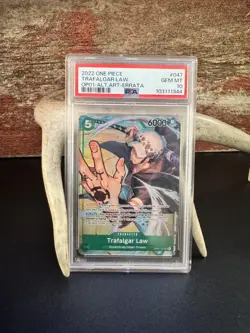 One Piece CCG Trafalgar Law OP01-047 Romance Dawn English Edition PSA 10 - Image 1